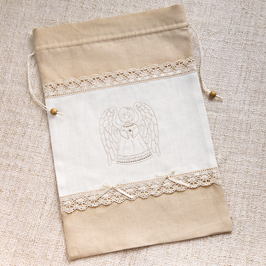 Мешочек для крестильных принадлежностей "Ангелочек" фото 6