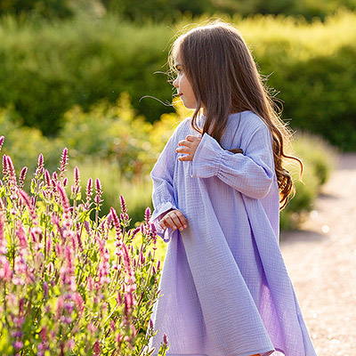 Фото товара "Платье Дымка сиреневое муслин" при наведении