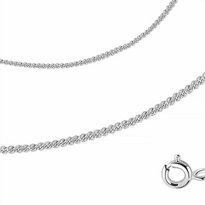 Цепь Нона 2650 из родированного серебра