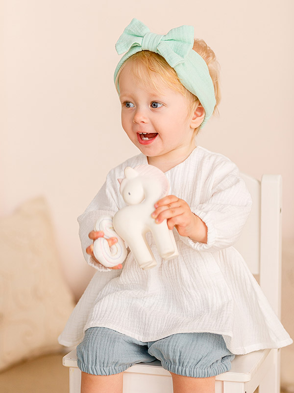 Повязка с бантом муслиновая фото 5