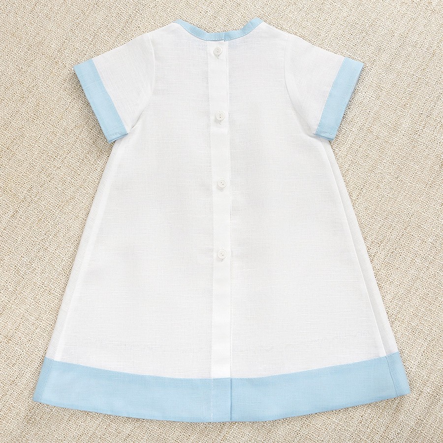 Крестильный набор для девочки "Незабудка" с полотенцем фото 5