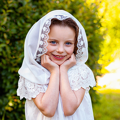 Церковный снуд для девочки "Тиффани" - фото из магазина ЛиноБамбино