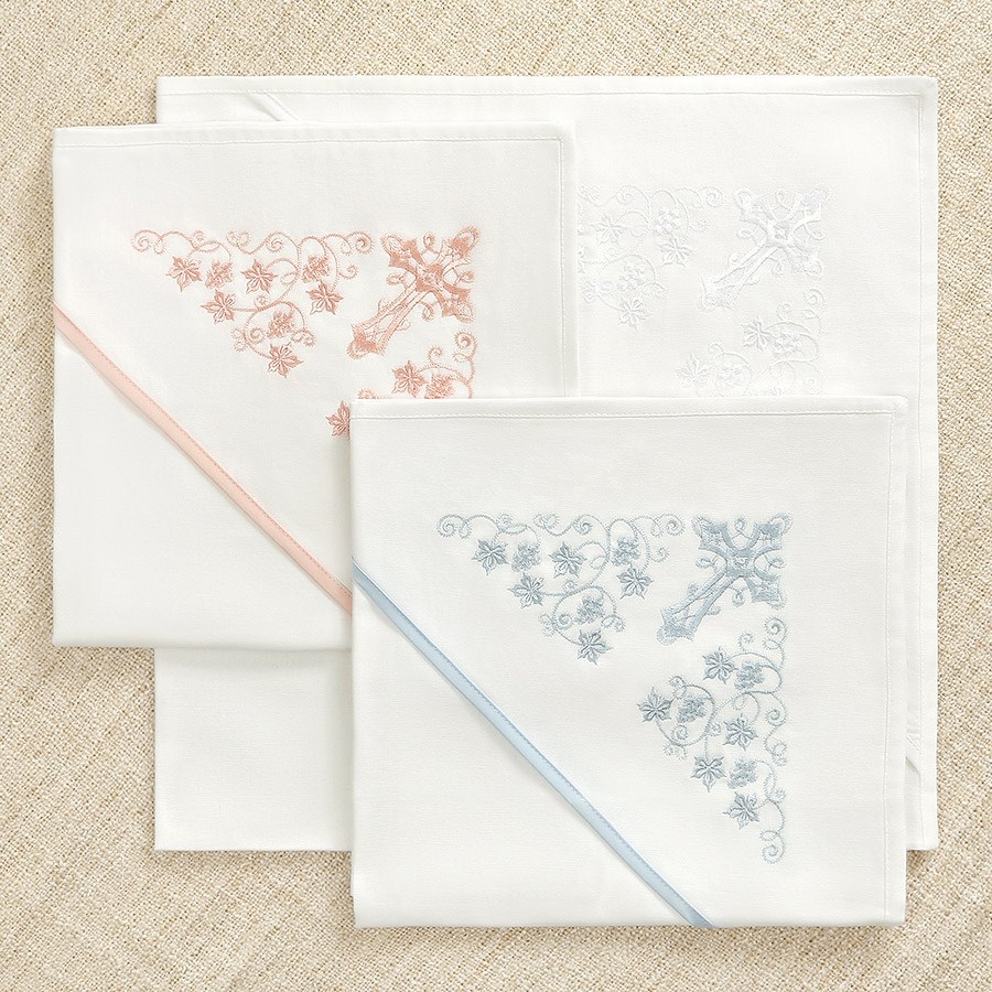 Крестильный комплект "Листики" для ребенка с пеленкой фото 9