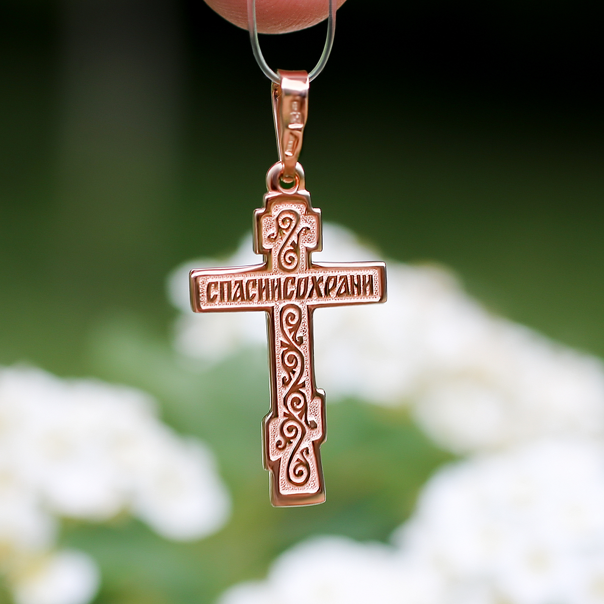 Золотой крестик 11940АКВ фото 3