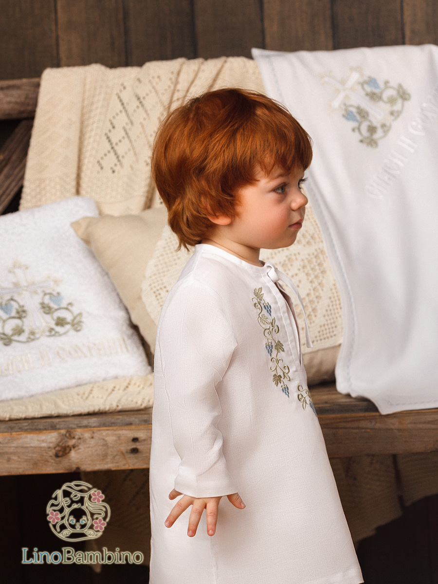 Крестильная рубашка "Владимир" для мальчика фото 1