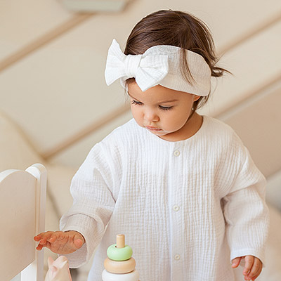 Комбинезон Облачко молочный из муслина