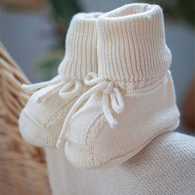 Фото товара "Носочки вязаные "Наследник", бежевые" из магазина ЛиноБамбино