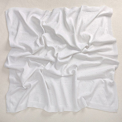 Фото товара "Плед "Капелька" белый" из магазина ЛиноБамбино