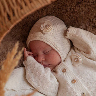 Шапочка "Долли" вязаная - миниатюра фотографии товара в каталоге ЛиноБамбино