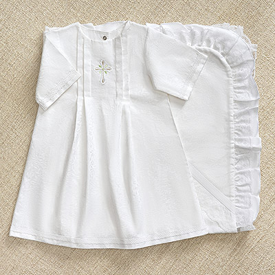 Крестильный набор "Июнь" с нарядной крыжмой - миниатюра фотографии товара в каталоге ЛиноБамбино