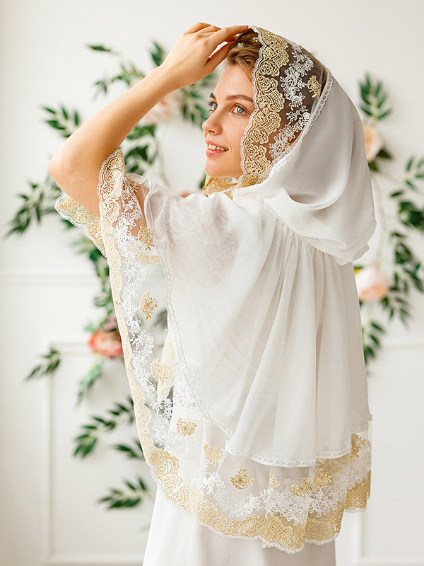 Накидка для таинств "Сияние" женская фото 4