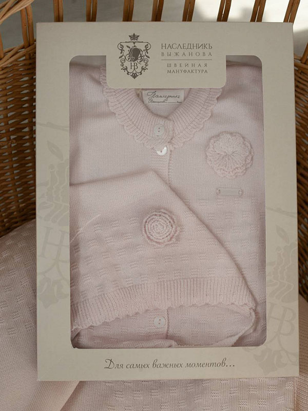 Комплект "Очарование": комбинезон + шапка, розовый фото 3