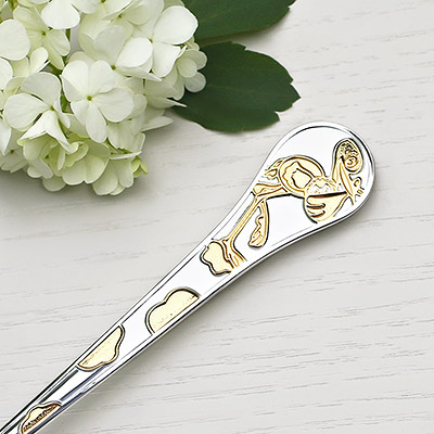 Серебряная ложка "Аист"