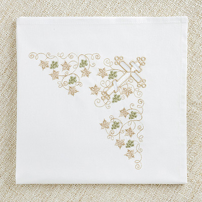 Пеленка для крещения с капюшоном  "Георгий" - миниатюра фотографии товара в каталоге ЛиноБамбино