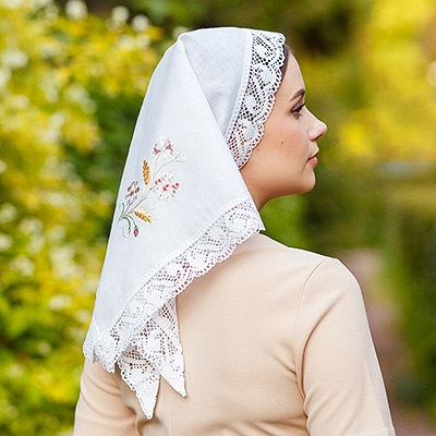 Косынка взрослая "Василиса" - фото из магазина ЛиноБамбино