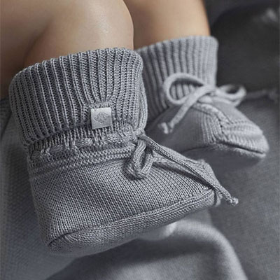 Носочки вязаные "Наследник", серые - миниатюра фотографии товара в каталоге ЛиноБамбино