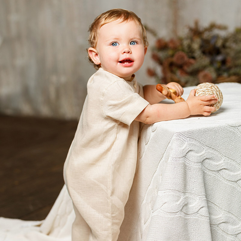 Льняной комбинезон Ветерок сахара фото 3