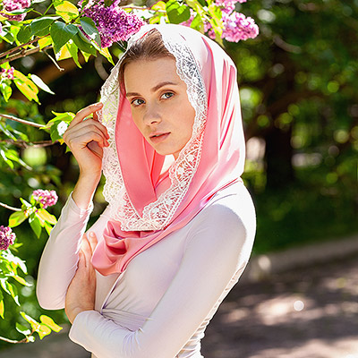 Фото товара "Церковный снуд-капюшон "Азалия"" из магазина ЛиноБамбино