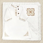 Крестильный набор для мальчика "Михаил" с полотенцем