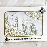 Крестильный набор для мальчика "Владимир" с полотенцем
