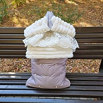 Зимний конверт на выписку "Пуф", тауп