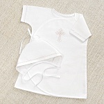 Чепчик из фланели "Перышко"