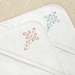 Тёплая пеленка для крещения "Пёрышко"