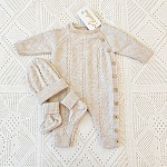 Комплект  "Саби" на выписку, крем-брюле