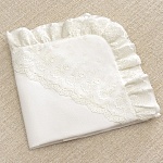 Крыжма с уголком для крещения девочки "Анастасия"