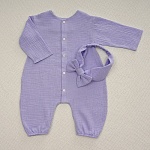 Комбинезон Облачко сирень из муслина