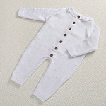 Набор комбинезон с пледом "Капелька" белый