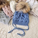 Шапка с помпоном "Остин"