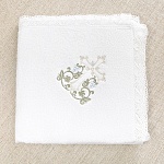 Махровое крестильное полотенце "Процветший крест"