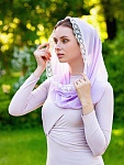 Шифоновый снуд для церкви "Сирень"