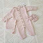 Комплект  "Нила" на выписку, светло-розовый