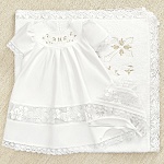 Крестильный набор для девочки "Ксения" с полотенцем