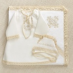 Крестильный набор для девочки "Ульяна" с полотенцем