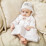 Крестильный набор для девочки "Пелагея" с полотенцем