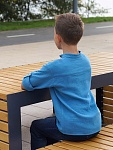 Рубашка для мальчика муслин лазурь