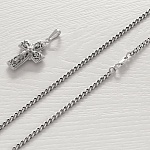 Серебряная цепочка ПГ 0,8 черненая