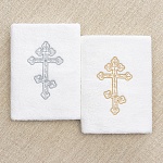 Крестильное махровое полотенце "Восьмиконечный крест"