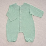 Комбинезон Облачко мятный из муслина