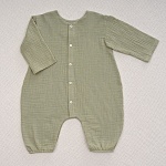 Комбинезон Облачко оливковый из муслина