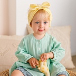 Костюмчик из муслина Дуэт цунами-мята для девочки