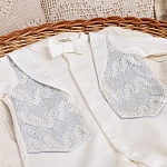 Комплект на выписку мальчика "Айвори" Флеоле