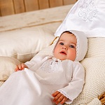 Крестильный набор для девочки "Людмила" с полотенцем