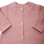 Детский летний комбинезон из муслина Токио тёмная пудра