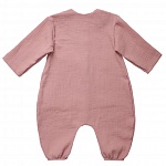 Детский летний комбинезон из муслина Токио тёмная пудра