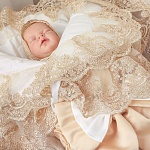 Комплект на выписку мальчика "Самия" бежевый