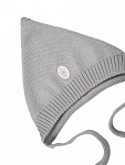 Вязаная шапочка "Гном", серая